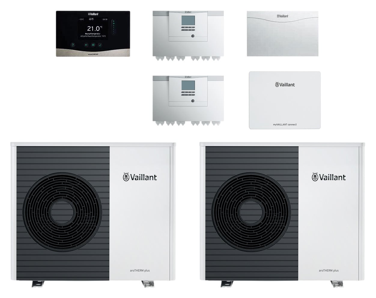 VAILLANT Paket 4.3504 aroTHERM plus 2er Kaskade VWL 75/6 A S2