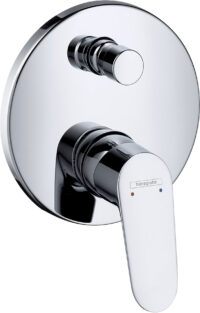 Wannenmischer Unterputz Focus Fertigset chrom