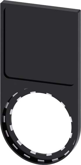 Siemens Siemens Dig Industr. Schildträger flach, schwarz 3SU1900-0AJ10-0AA0