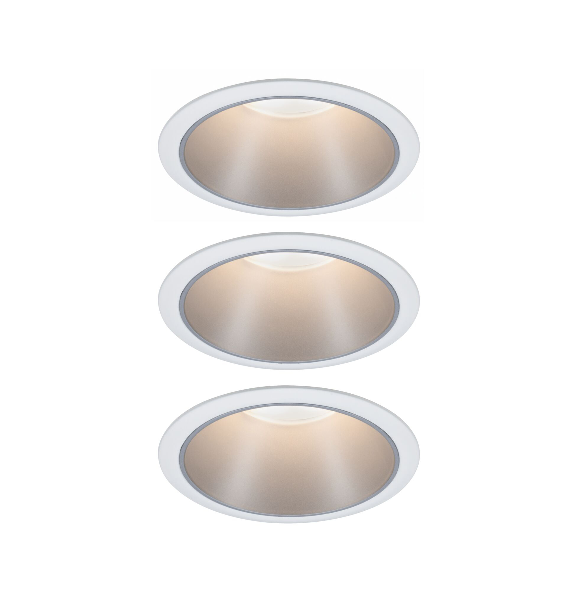 Paulmann PAULMANN LED-Einbaustrahler 3x6,5W Konverter Cole Coin 934.10 3LEDs weiß 2700K weiß