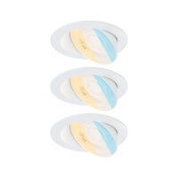 PAULMANN LED-Einbaustrahler 6,5W Konverter weiß 922.54 3LEDs 2700-6500K weiß 700lm weiß matt