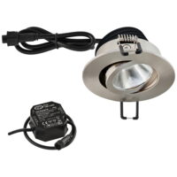 EVN Lichttechnik P-LED Einbauleuchte 230V 4000K Edelstahl PC650N91340