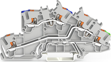 WAGO GmbH &amp; Co. KG Installationsetagenklemme 2,5 mm² mit Drücker 2203-7646