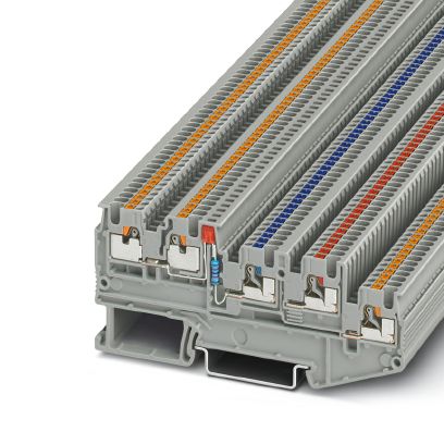 Phoenix Contact Initiatoren-/Aktorenklemme 0,14-1,5qmm, grau PTIO1,5/S/4-LED 24RD