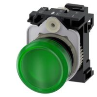 Siemens Dig Industr. Leuchtmelder 22mm, rund, grün, Linse 3SU1106-6AA40-3AA0
