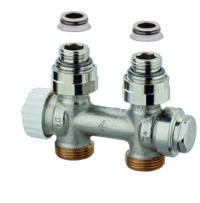 Ventil Multilux Zweirohr Durchgang, für Rp 1/2 Innengewinde und G 3/4 Außengewinde