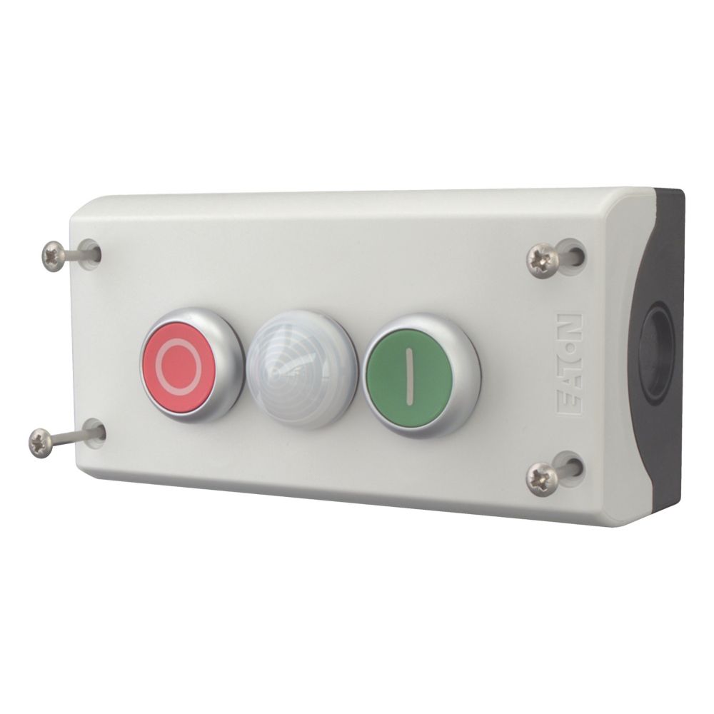 Eaton Eaton (Moeller) 2F-Drucktaster 2S2Ö, Aufbau, mit LED M22-I3-M2