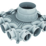 VAILLANT Niedrigbau-Luftverteiler für Luftschlauch rund 75/62 mm