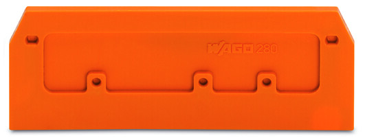 WAGO GmbH &amp; Co. KG Abschluss-/Trennplatte orange, 2,5mm 280-371