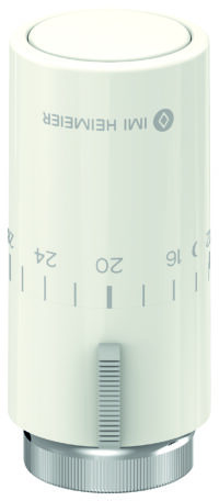 HEIMEIER Thermostat-Kopf Halo weiß RAL 9016, Einstellskala 6-28
