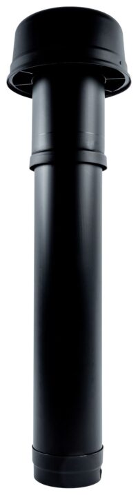 Dachdurchführung DN180 isoliert, L:1159mm, schwarz, für CWL