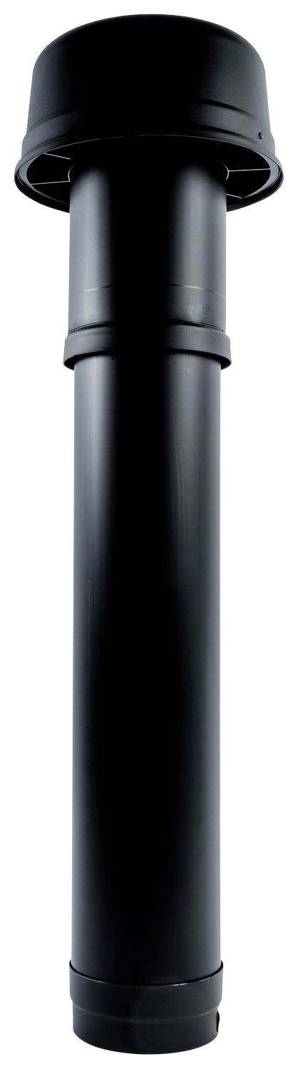 Dachdurchführung DN180 isoliert, L:1159mm, schwarz, für CWL