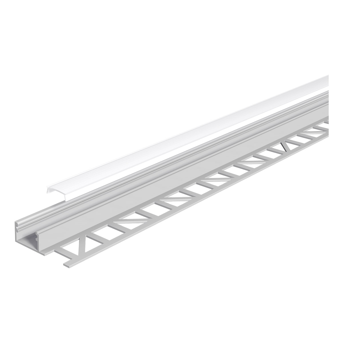 EVN Lichttechnik Aluminium-Profil mit Abdeckung opal, 2m APFL1AM200