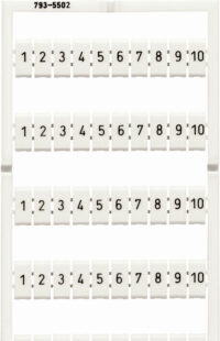 WAGO GmbH & Co. KG WMB-Bezeichnungssystem W:1-10 je(10x) 793-5502