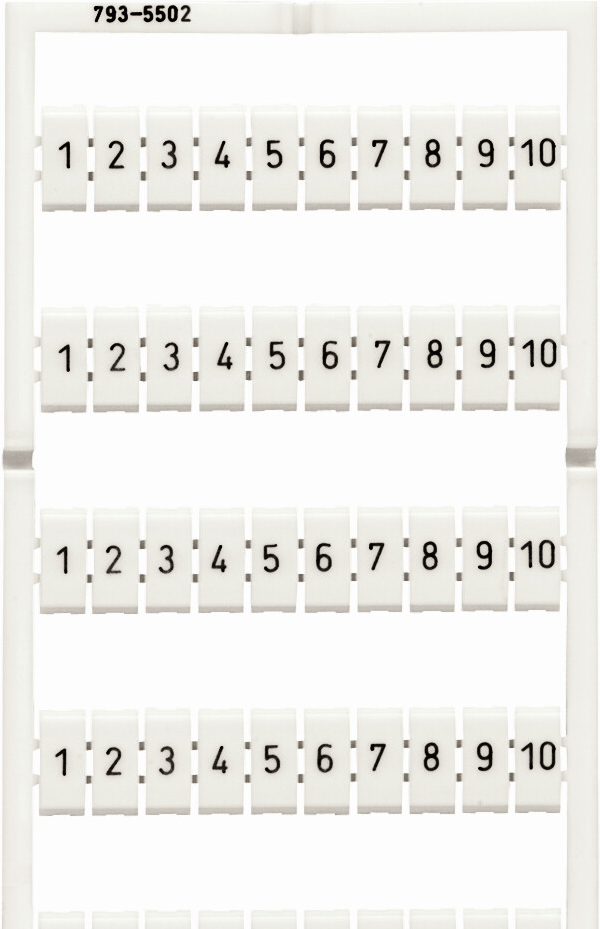 WAGO GmbH &amp; Co. KG WMB-Bezeichnungssystem W:1-10 je(10x) 793-5502