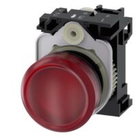 Siemens Dig Industr. Leuchtmelder rot, Linse, glatt 3SU1102-6AA20-1AA0