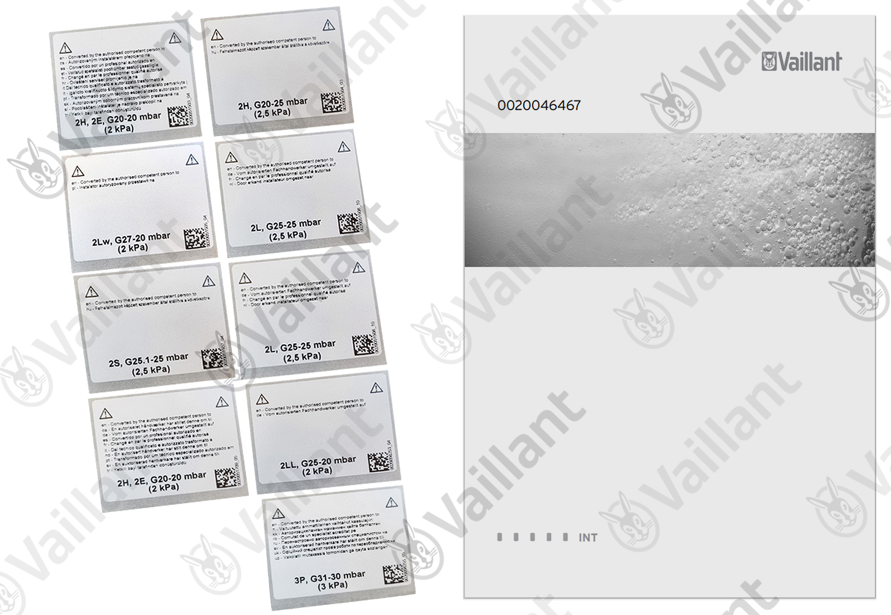 Umstellsatz, P -> E/LL Vaillant-Nr. 0020046467