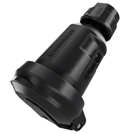 Mennekes MENNEKES SCHUKO Kupplung Kunststoff IP54 ger schwarz 158071 Schraubkl