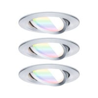 PAULMANN LED-Einbaustrahler 6W Konverter alu Nova 924.35 3LEDs 2200-6500K RGBW 500lm
