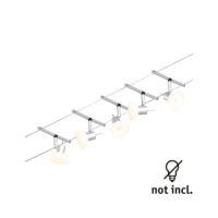 PAULMANN LED-Anbaustrahler 5x10W Konverter matt Sheela 944.48 5LEDs chr GU5,3 chr Aluminium