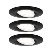 PAULMANN LED-Einbaustrahler 6,5W Konverter schwarz Calla 999.91 1LED 4000K weiß 530lm schwarz matt