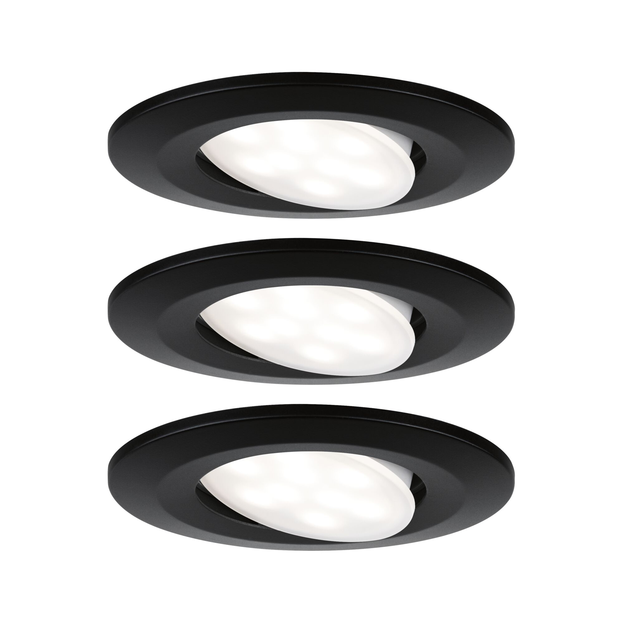 Paulmann PAULMANN LED-Einbaustrahler 6,5W Konverter schwarz Calla 999.91 1LED 4000K weiß 530lm schwarz matt