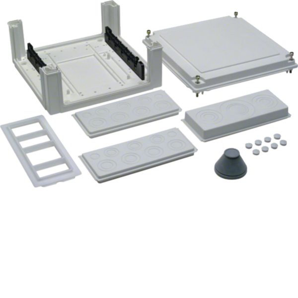 HAGER Anschlusskasten Mont:Mont: IP54 U84S4 307x324x149mm Mont:neb über unt