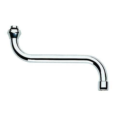 S-Auslauf 13084 Ausladung 200mm für Küchen-Wandbatterien DN15 chrom