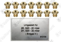 VAILLANT Umrüstsatz, auf H Vaillant-Nr. 201393
