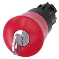 Siemens Dig Industr. Not-Halt-Pilzdrucktaster 22mm, rund, rt 3SU1000-1HF20-0AA0