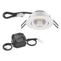 EVN Lichttechnik LED-Deckeneinbauleuchte 3000K 230V IP20 PC20N90102 weiß