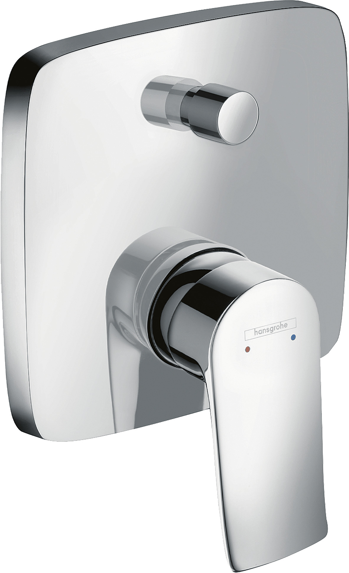 HANSGROHE Wannenmischer Unterputz Metris Fertigset eckig chrom