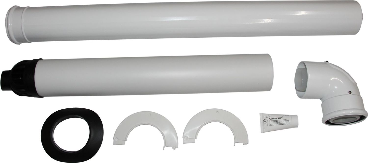 Anschluss-Set DN80/125 - C13x L:880mm, raumluftunabhängig, aus PP