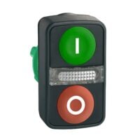 Schneider Electric Doppeldrucktaster 3-fach, Leuchtmelder ZB5AW7A3741
