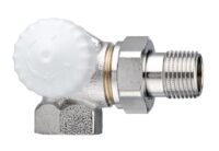 Thermostat-Ventilunterteil V-exact II, Winkeleck/links, DN 15