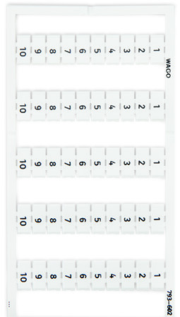 WAGO GmbH &amp; Co. KG WMB-Bezeichnungssystem S: 1-10 (10x) 793-602