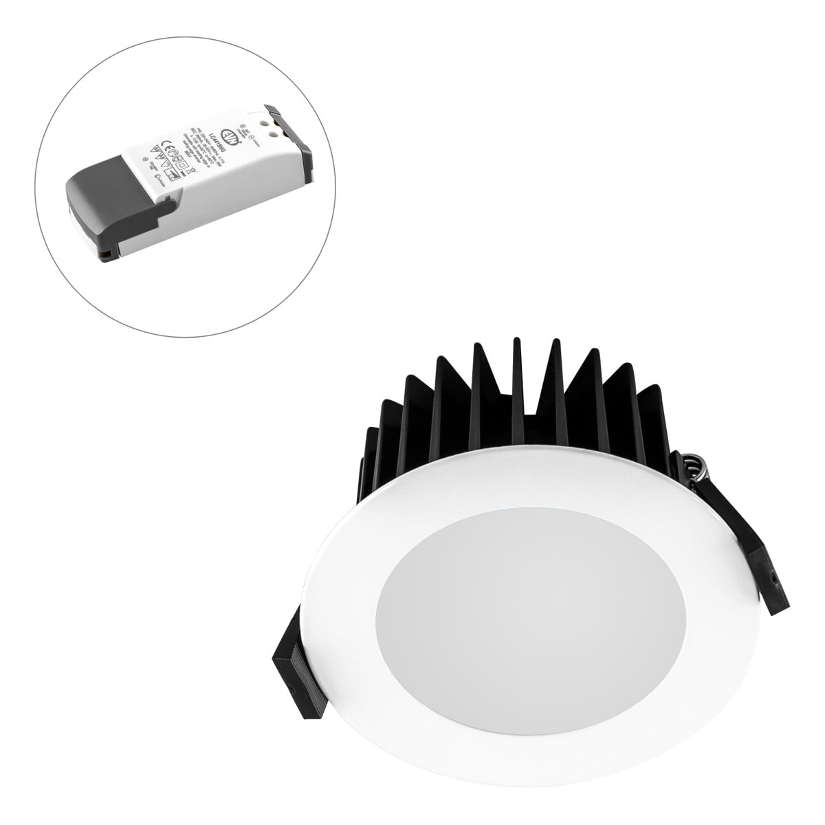 EVN Lichttechnik LED-Deckeneinbauleuchte 4000K 350mA IP44 L44100140 weiß