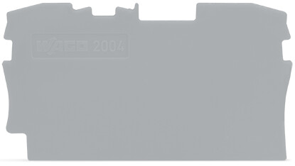 WAGO GmbH &amp; Co. KG Abschluss-/Zwischenplatte grau 2004-1291