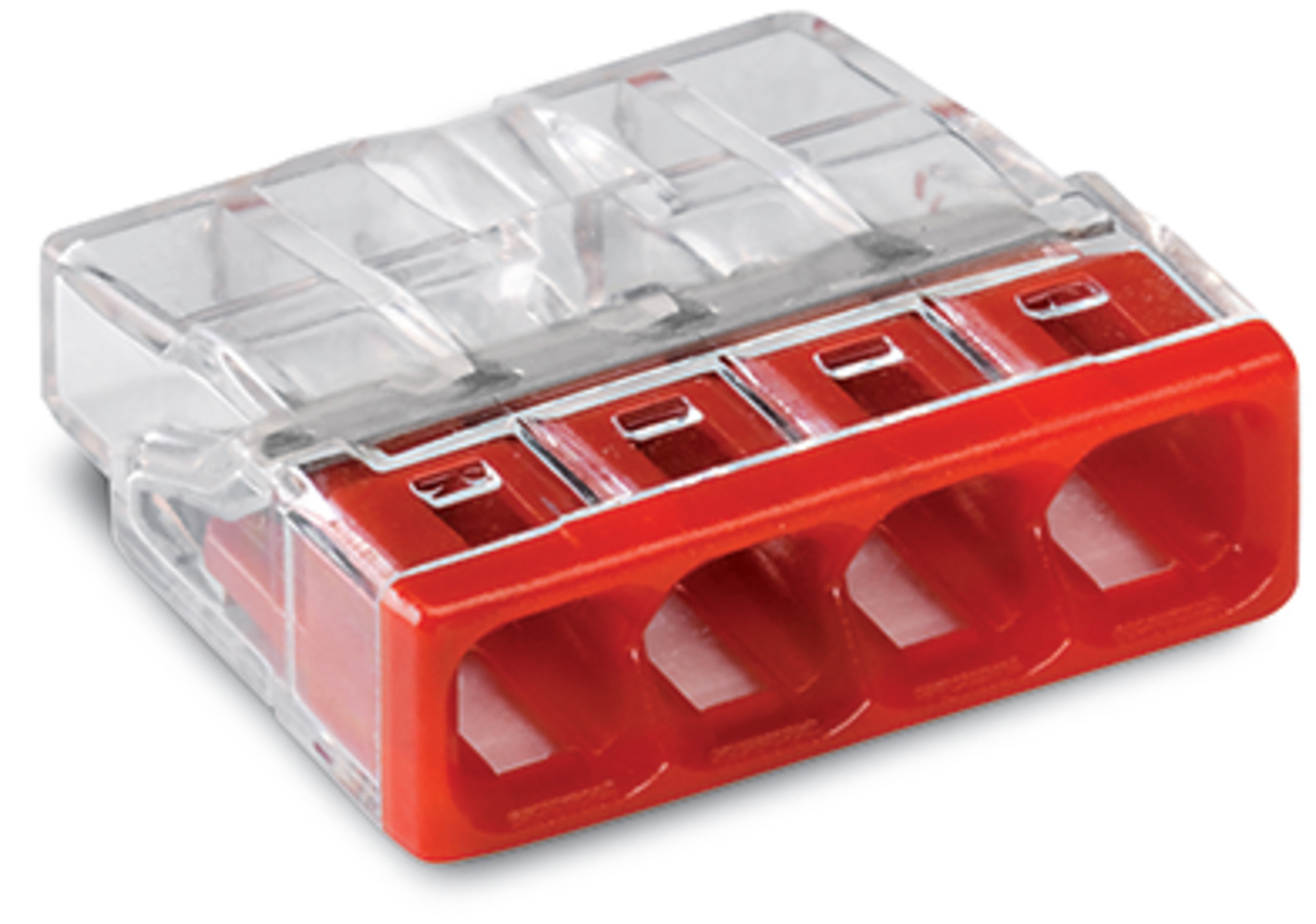 WAGO GmbH &amp; Co. KG Verbindungsdosenklemme 4x 0.5-2.5 rot 2273-204