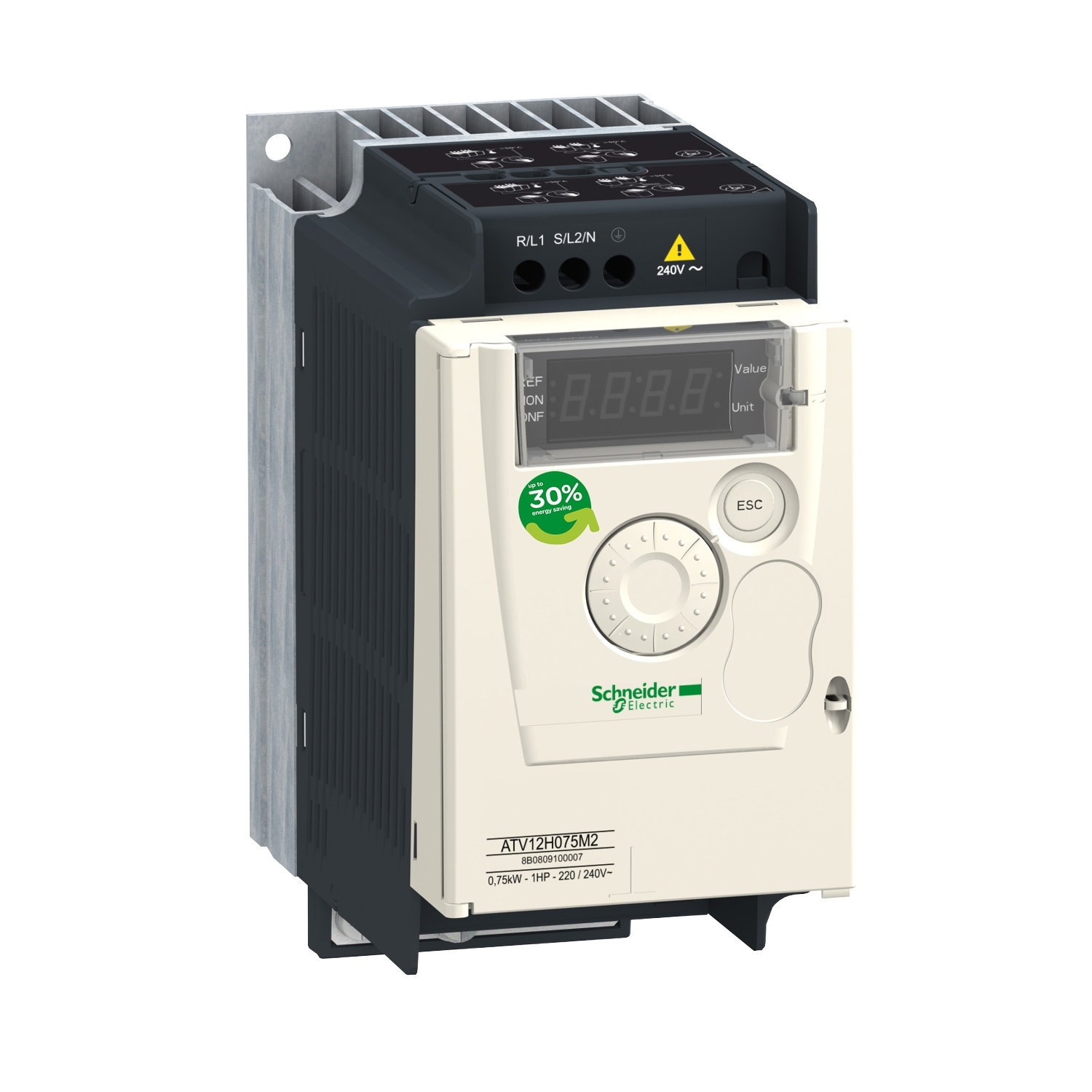 Schneider Electric Frequenzumrichter 1ph. 0,55kW 230V IP20 ATV12H055M2