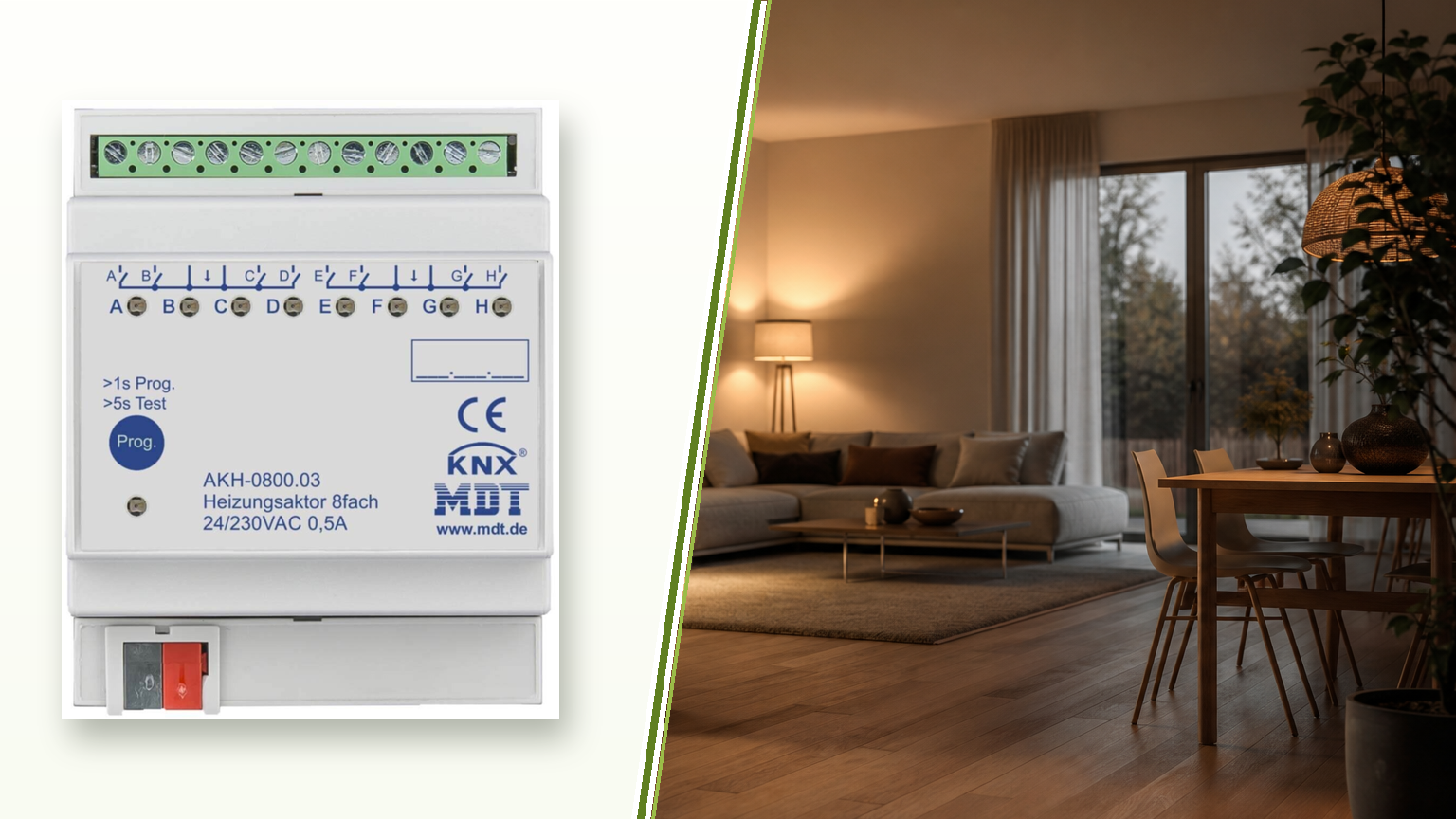 MDT Heizungsaktor AKH-0800.03 Anleitung: Stellantriebe anschließen & parametrieren