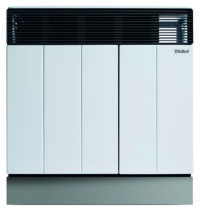 Gas-Raumheizautomat VGR 50/4 XE für Schornsteinanschluss, cremeweiß/grau