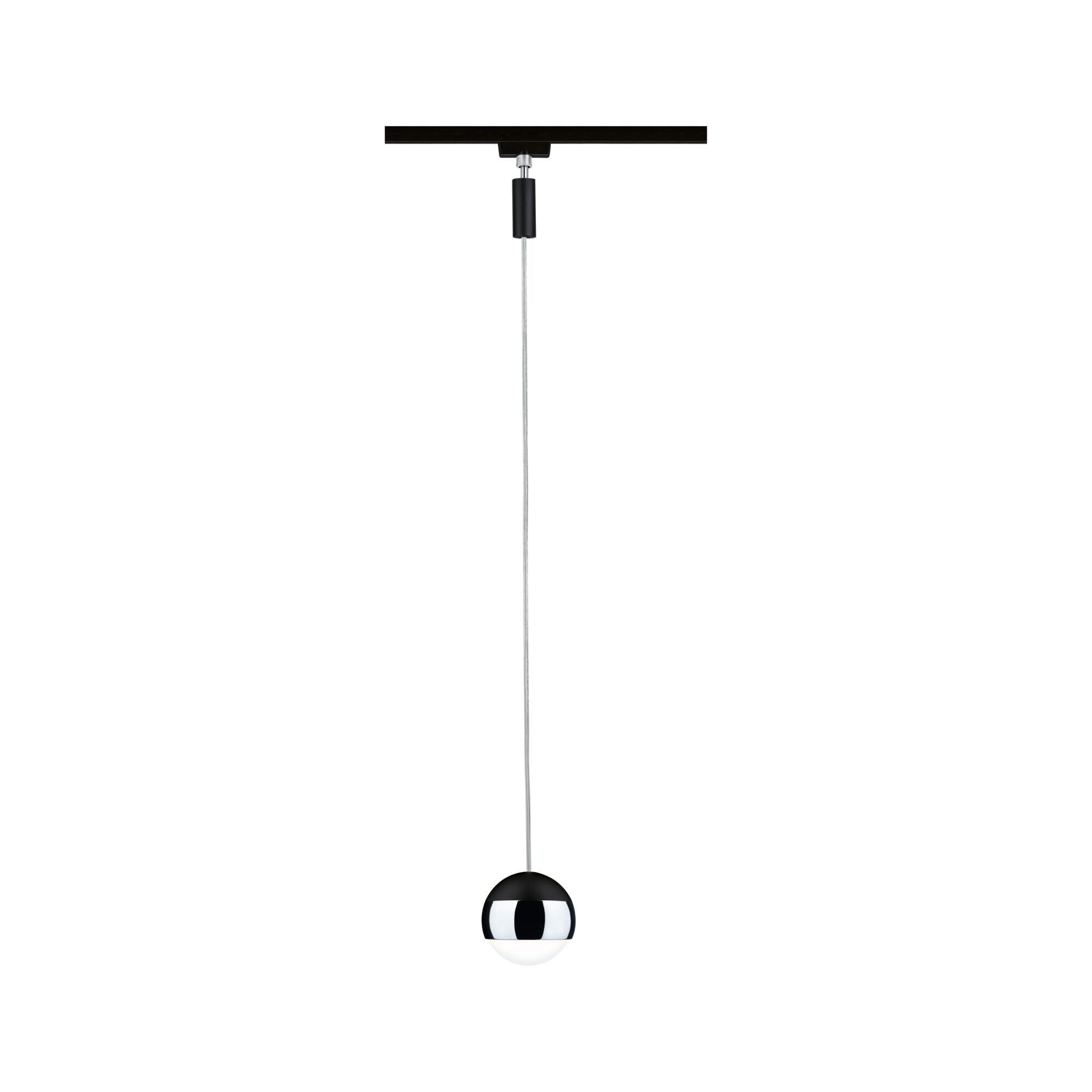 Paulmann PAULMANN LED-Schienenstrahler 6W Konverter schwarz Capsule 968.06 1LED 4000K weiß 400lm schwarz