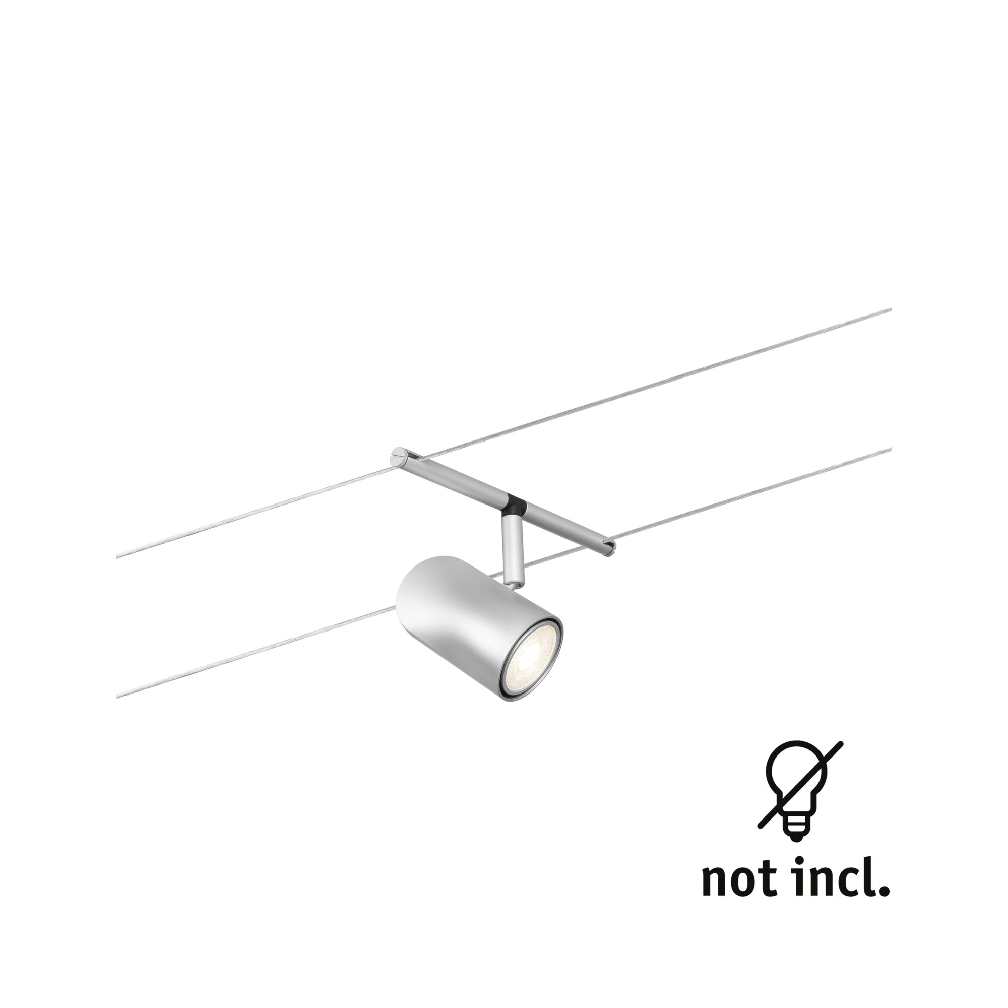 Paulmann PAULMANN LED-Strahler 10W Konverter 1LED chr CorDuo 944.66 GU5,3 chr matt Aluminium IP20