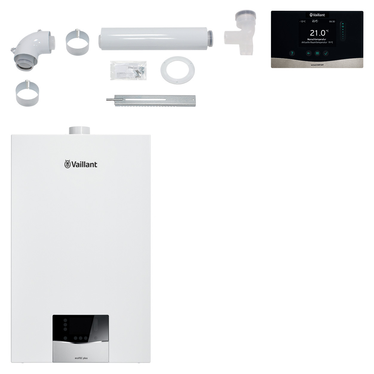 VAILLANT Paket 1.702/3 ecoTEC plus VC 10CS/1-5, VRC 720/3, LAS starr