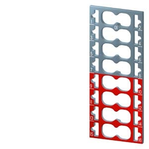 Siemens Siemens Dig Industr. Farbkodierschilder 8x Grau + 8x rot 6ES71936CP012MA0VE10