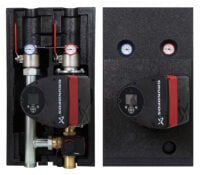 VAILLANT Rohrgruppe mit 3-Wegemischer DN40, Vor-/Rücklauf Rp 2", He-Pumpe, GEG