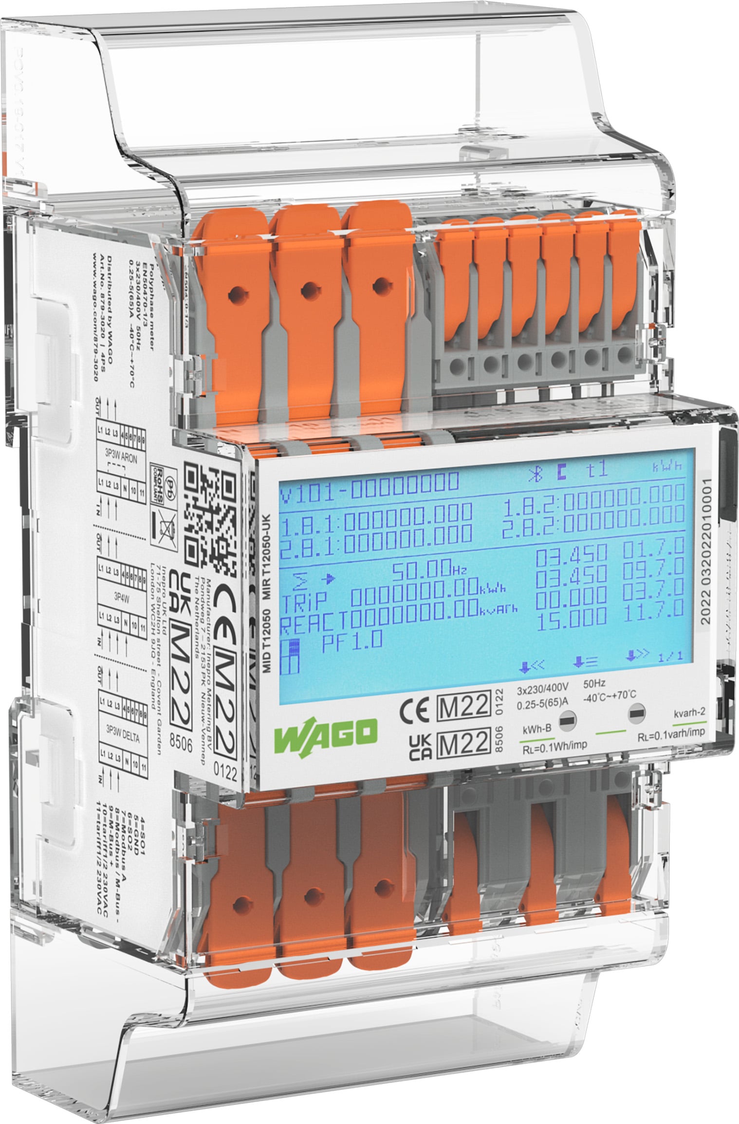 WAGO GmbH &amp; Co. KG Energieverbrauchszähler Direktanschluss 65A 879-3020