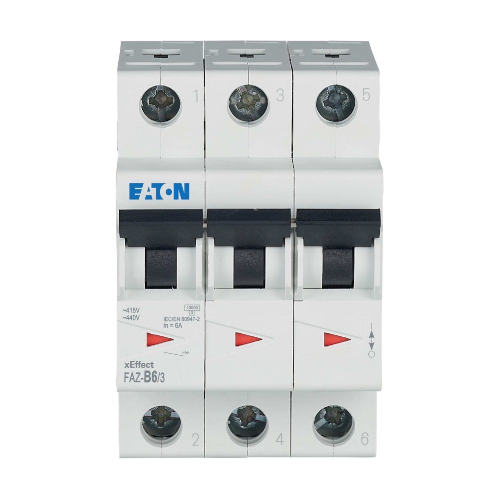 Eaton Eaton (Moeller) Leitungsschutzschalter B 6A, 3p FAZ-B6/3