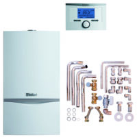 VAILLANT Paket 6.227 atmoTEC exclusive VC 104/4-7A LL, calorMATIC 350, Zubehör